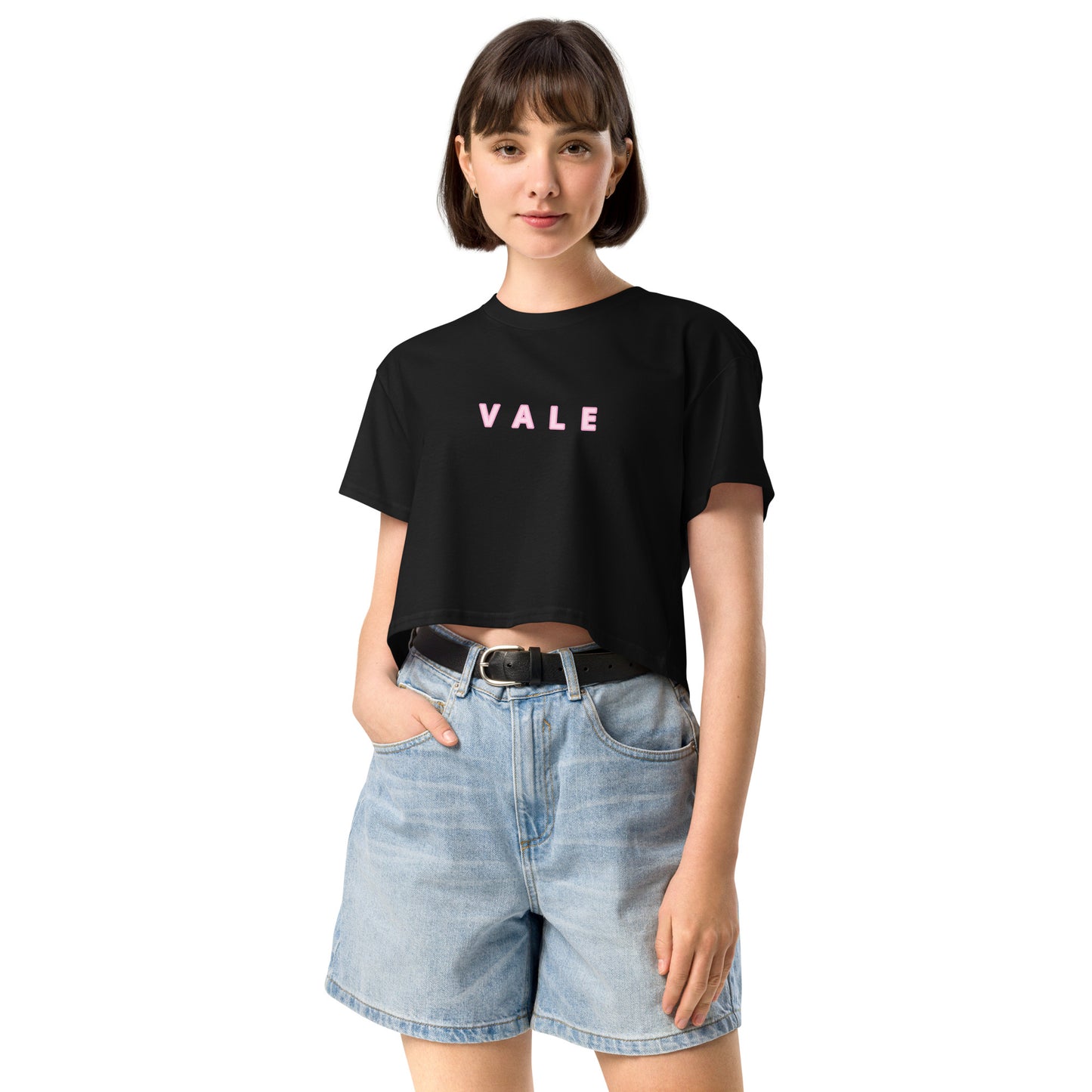 VALE 文字款 女裝短身款 Tee