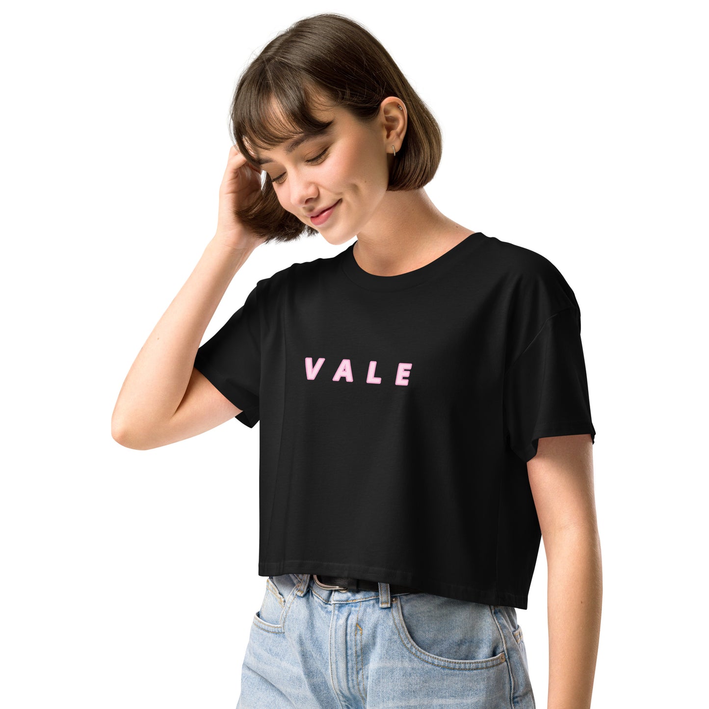 VALE 文字款 女裝短身款 Tee