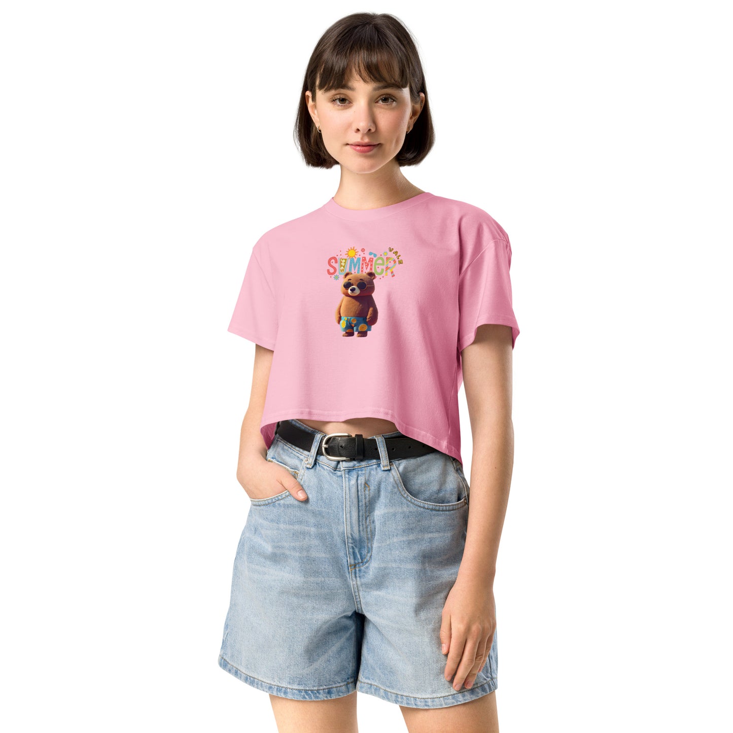 沙灘熊 女裝短身款 Tee