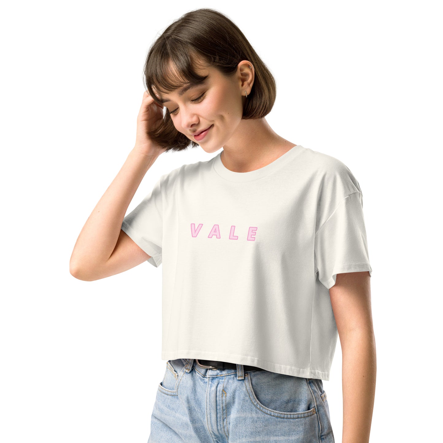 VALE 文字款 女裝短身款 Tee