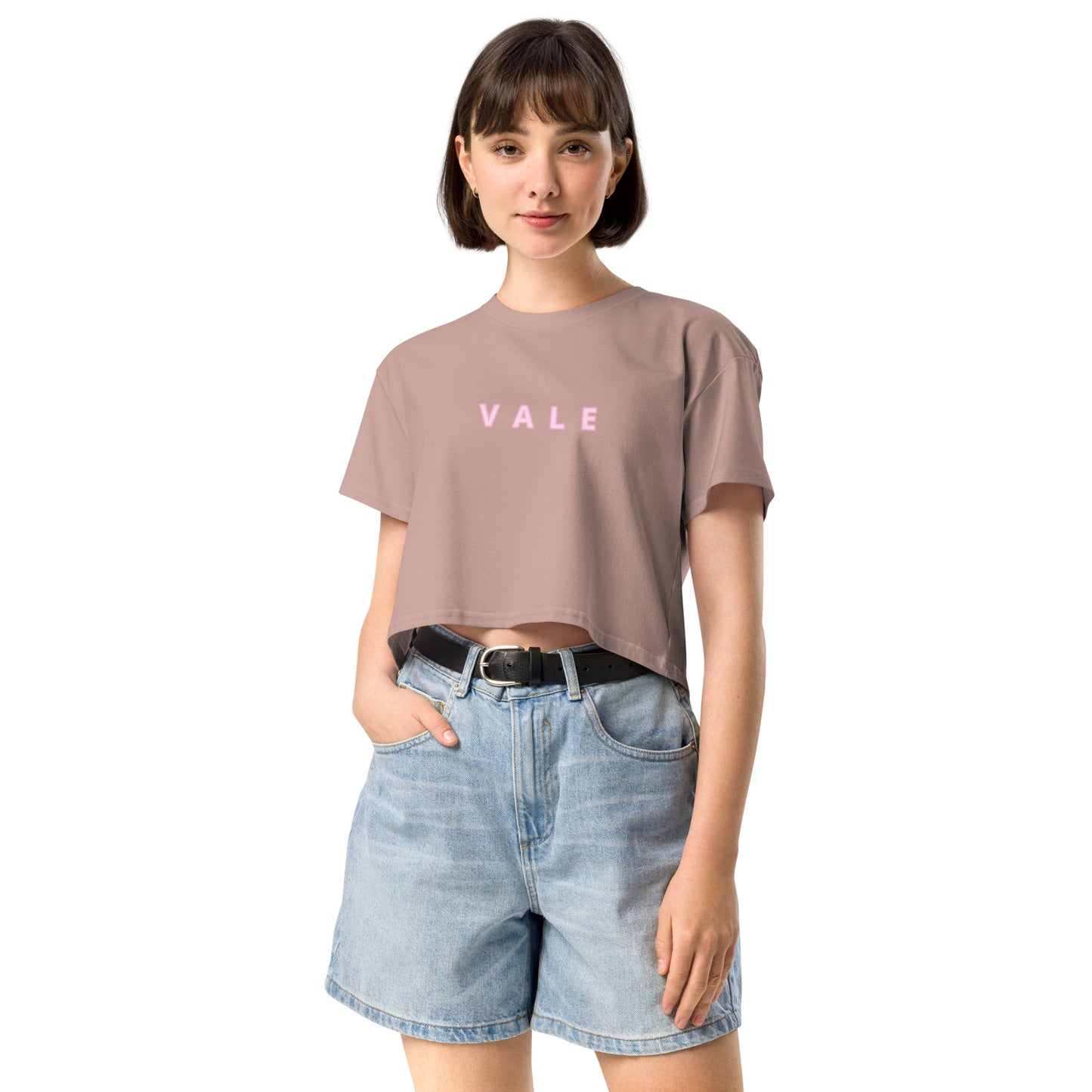 VALE 文字款 女裝短身款 Tee