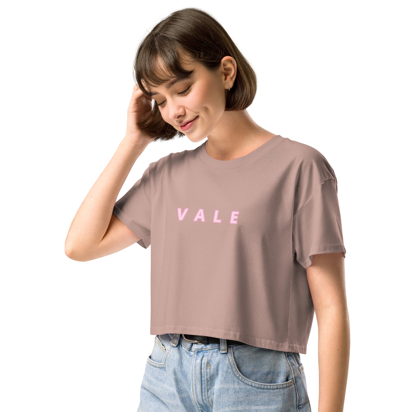 VALE 文字款 女裝短身款 Tee