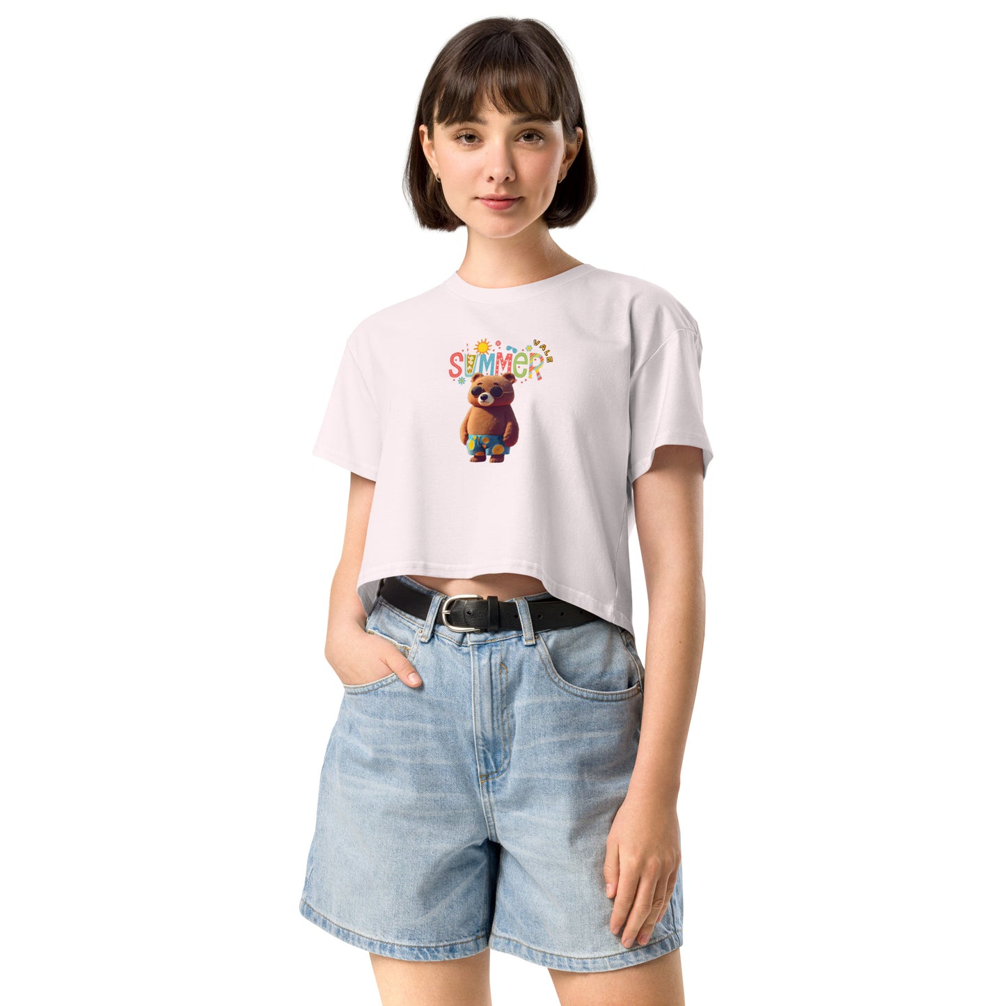 沙灘熊 女裝短身款 Tee