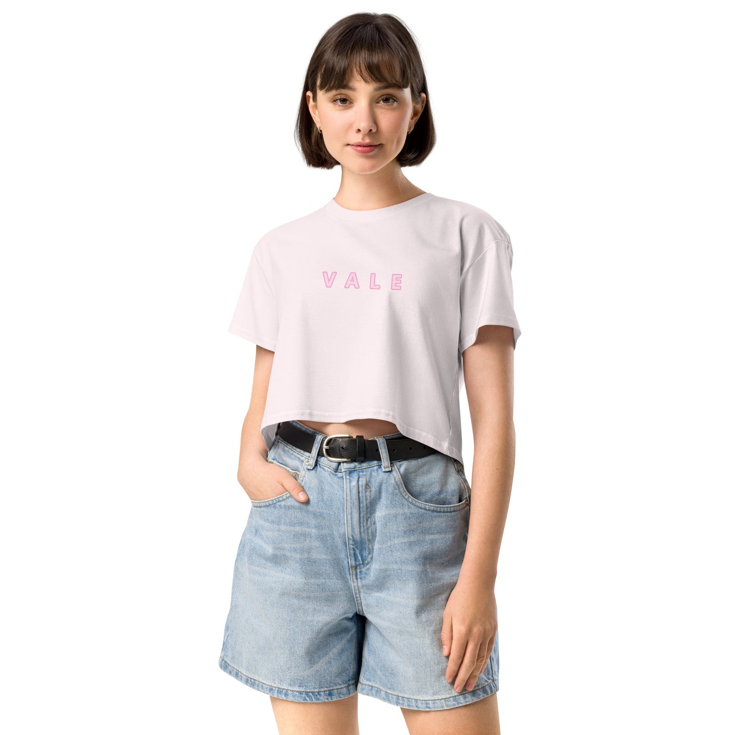 VALE 文字款 女裝短身款 Tee