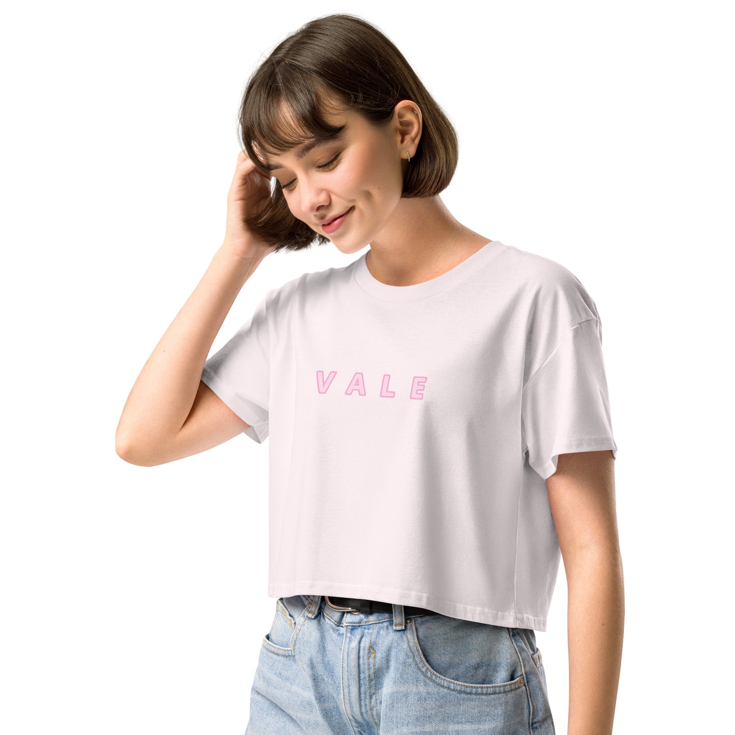 VALE 文字款 女裝短身款 Tee