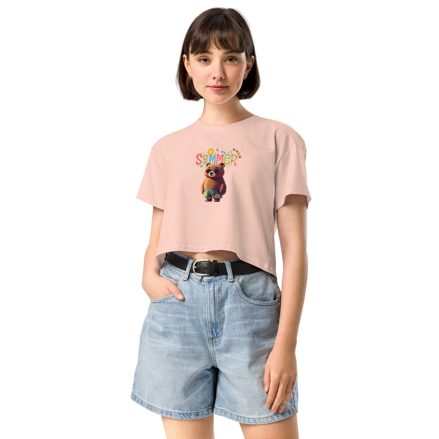 沙灘熊 女裝短身款 Tee