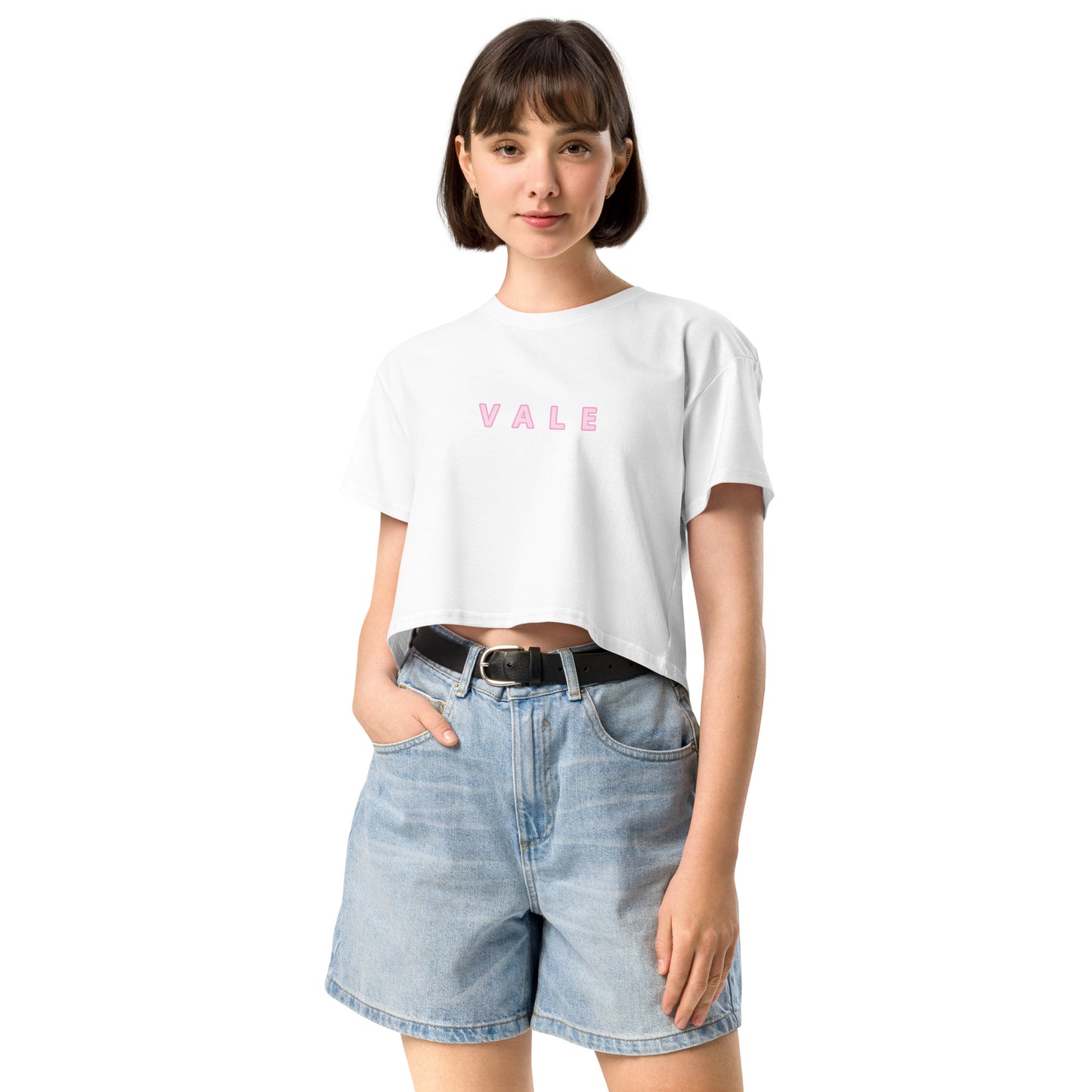 VALE 文字款 女裝短身款 Tee