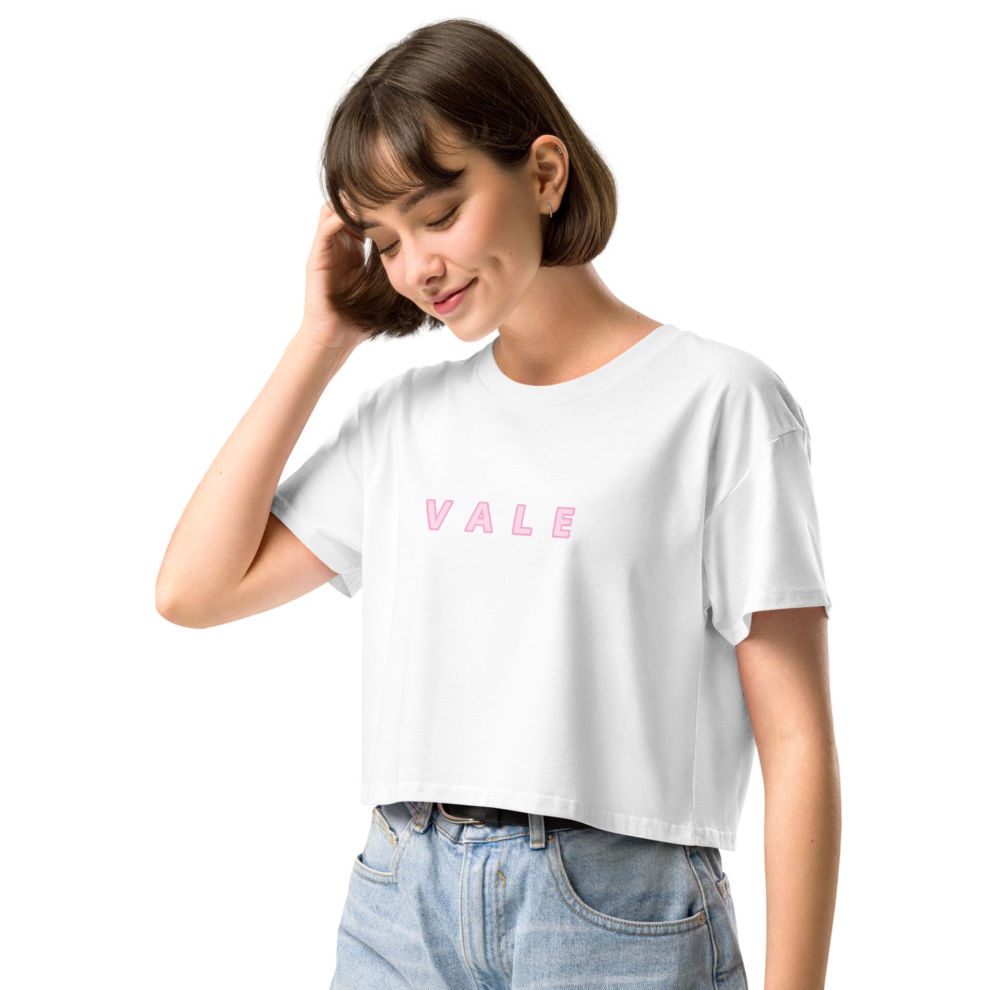 VALE 文字款 女裝短身款 Tee